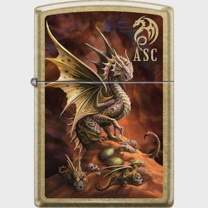 Anne Stokes Brass Dragon Zippo Lighter