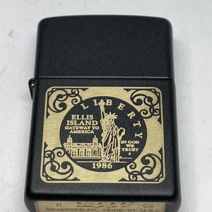 Ultra Rare 2008 Ellis Island Gateway To America Immigration Zippo Lighter