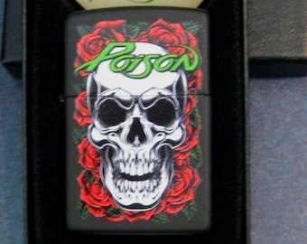 Every Rose Has Its Thorns Poison Rock & Roll Zippo Lighter