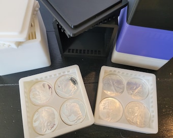 3D printed boxes with a locking mechanism, storage box, and coin storage