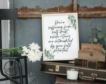 Inspiring quote about Self Doubt, Full potential Inspirational, Motivational