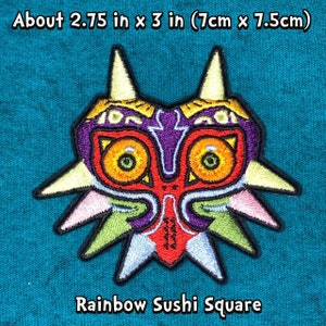 Look at this Spiky Evil Heart Mask! | Iron-On Embroidered Patch | video game merch