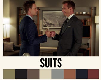 Póster de la serie Suits: Cita de Harvey y Mike - Arte minimalista para despacho de abogados