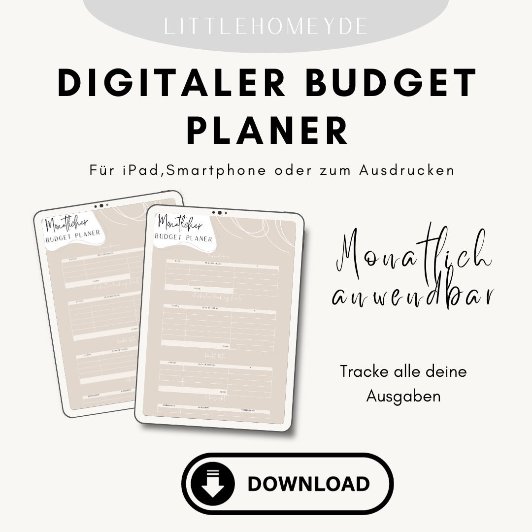 Monthly Budget Planner 2024 Printable PDF Financial Etsy