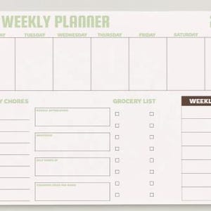 Weekly Planner A4