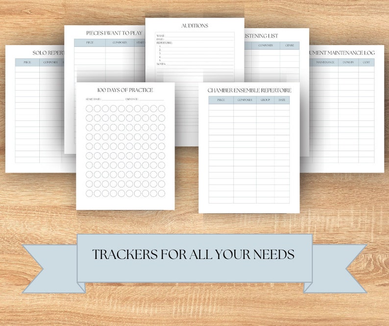 Blue Printable Practice Journal - Etsy