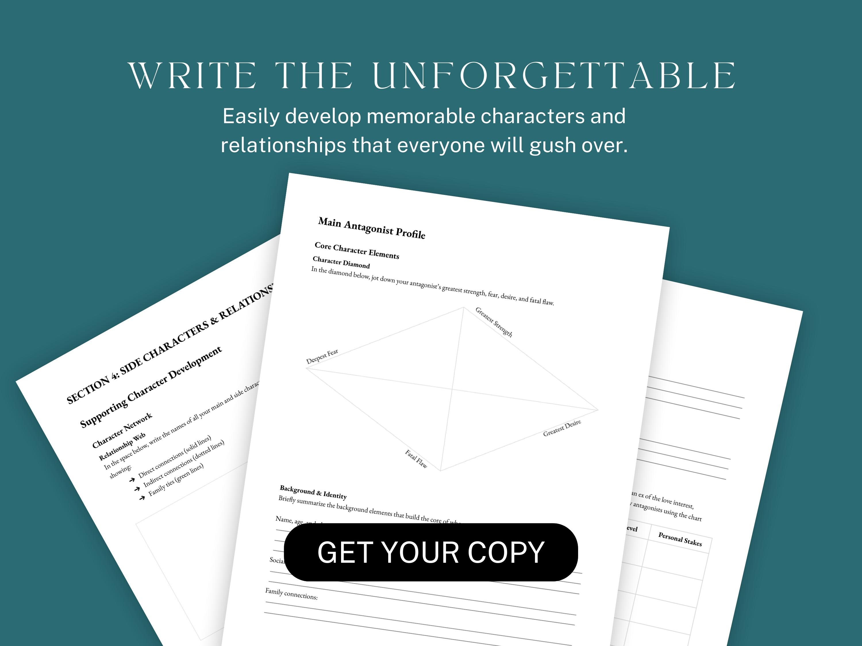Ultimate Romantasy Worldbuilding Workbook | Dark Fantasy Romance Novel ...