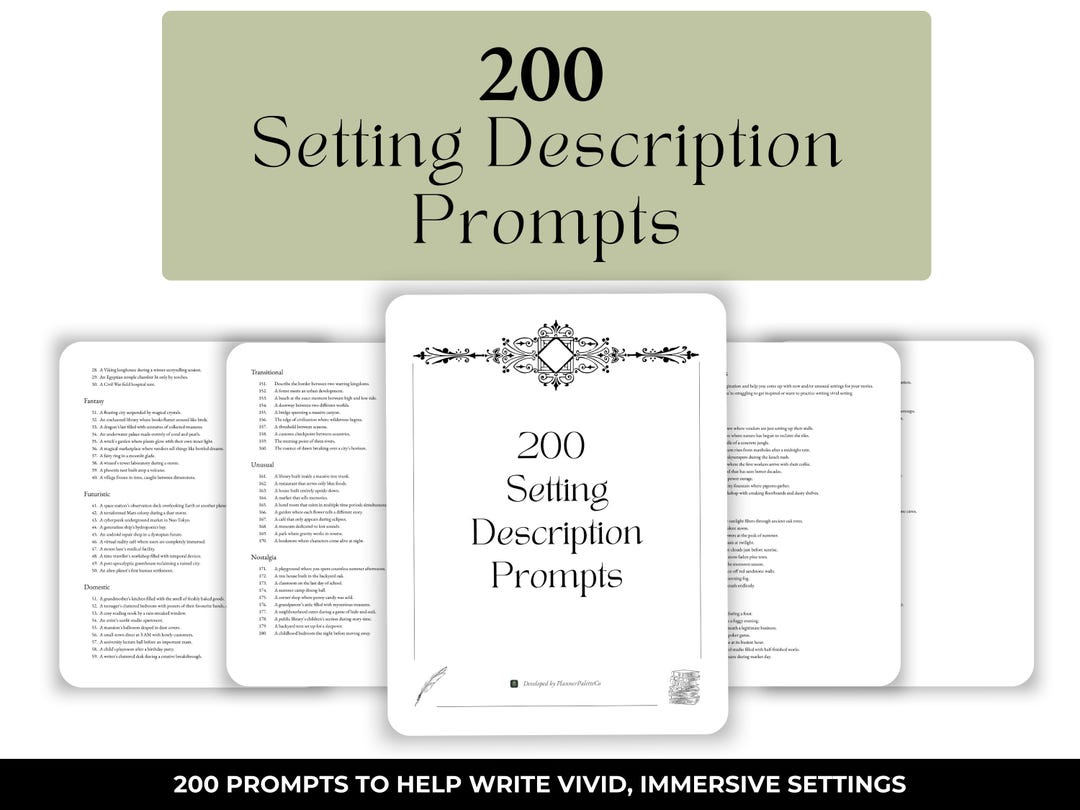 Setting Description Prompts for Writers | Scene Writing Inspiration ...