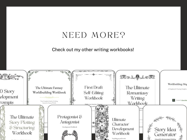 Need more? Check out my other writing workbooks!