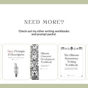 Need more? Check out my other writing workbooks and prompt packs!