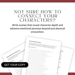 NOT SURE HOW TO CONNECT YOUR CHARACTERS? Write scenes that reveal character depth and advance emotional journeys beyond just physical encounters.