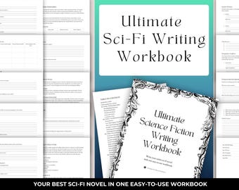 Ultimate Sci-Fi Writing Workbook | Science Fiction Novel Planner Writing Guide | World Building Template | Author Writing Tool | PDF & DOCX