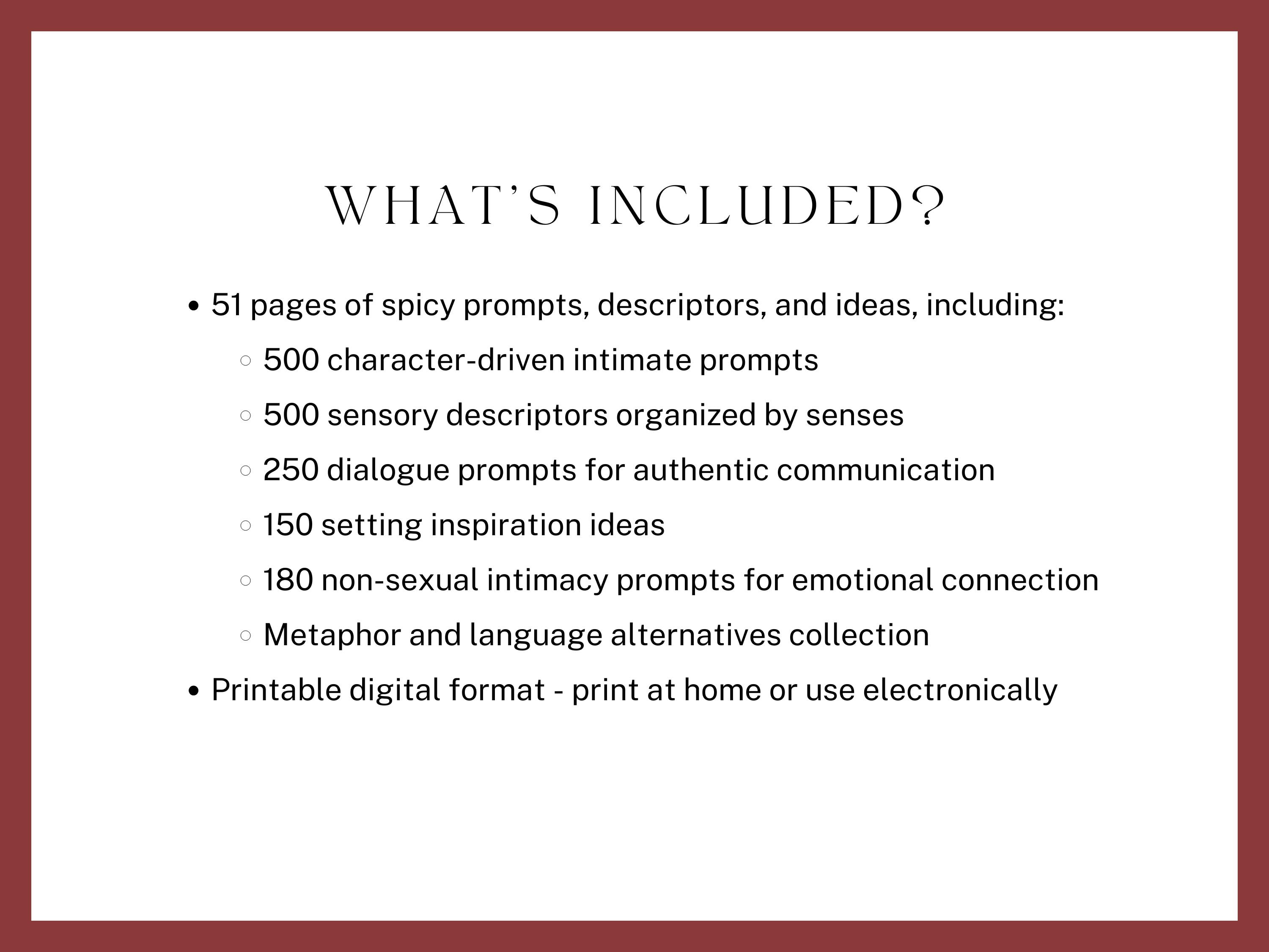 Spicy Romance Scene Prompt Pack: 1500+ Writing Prompts for Steamy ...