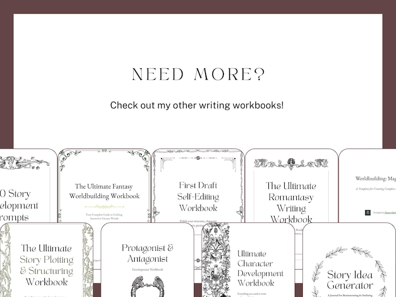 Need more? Check out my other writing workbooks!
