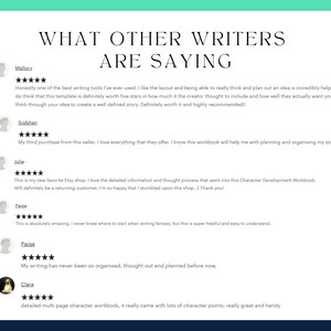 A screenshot of several five-star reviews from other buyers.