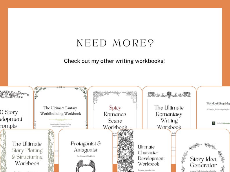 Need more? Check out my other writing workbooks!
