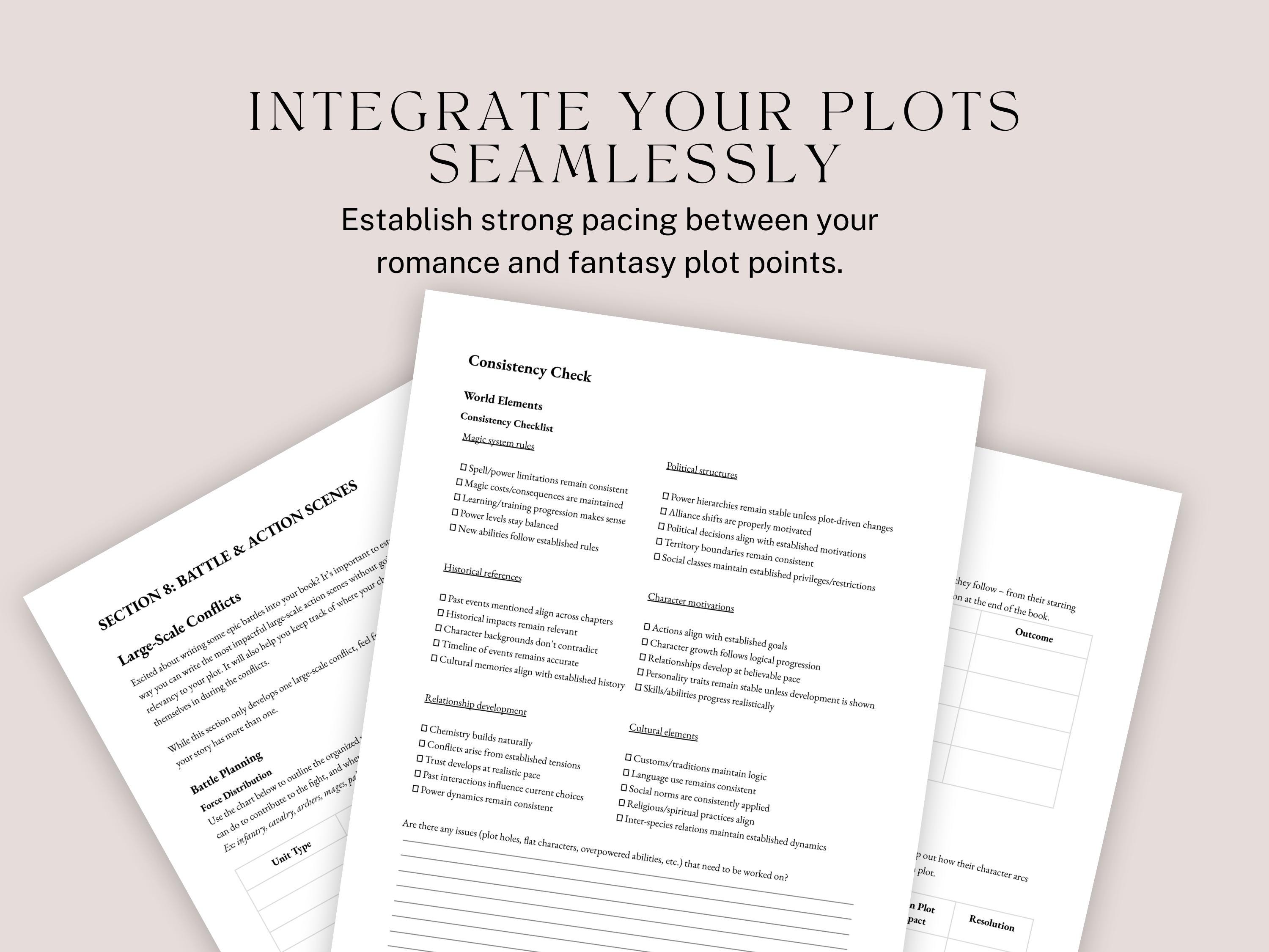 Ultimate Romantasy Worldbuilding Workbook | Dark Fantasy Romance Novel ...