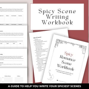 Spicy Romance Scene Workbook | Intimate Writing Guide | Fade-to-Black or Explicit | Printable Digital Author Planner | PDF & DOCX