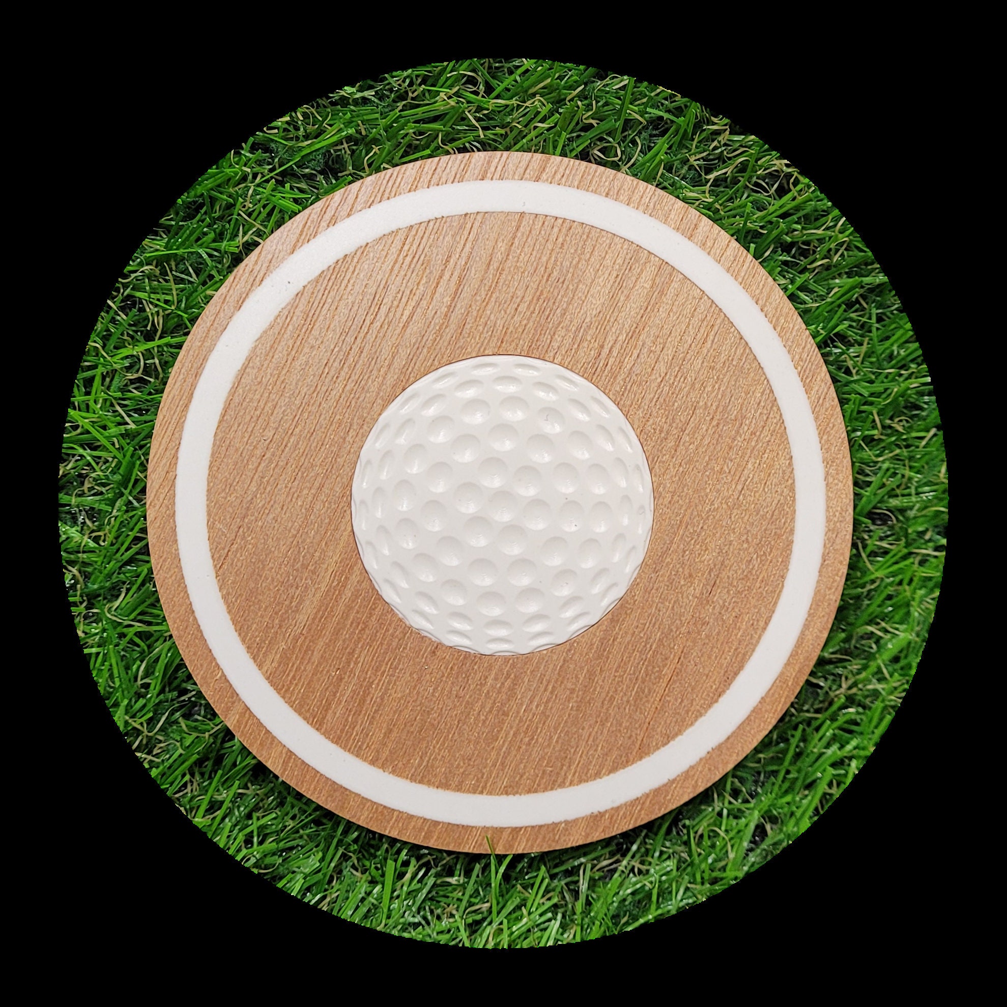 Golf Course Coaster Golf Coaster in the Hole - Etsy