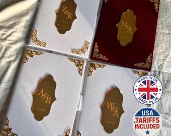 A4 fluwelen Nikkah-boekje - trouwmap - gepersonaliseerd nikkah nama-boekje - certificaathouder