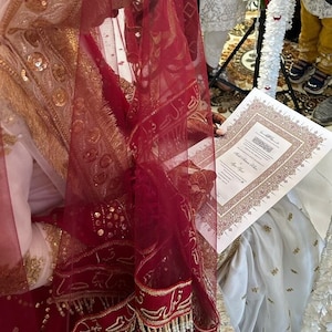 Certificado Nikkah A4/A3 - Pluma de boda de plumas - Titular del certificado - Tarjeta martillada blanca