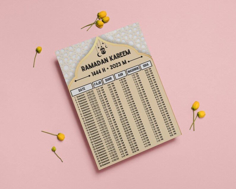 Digital Ramadan Calendar Ramadan Calendar 2024 Personalized Prayer Time