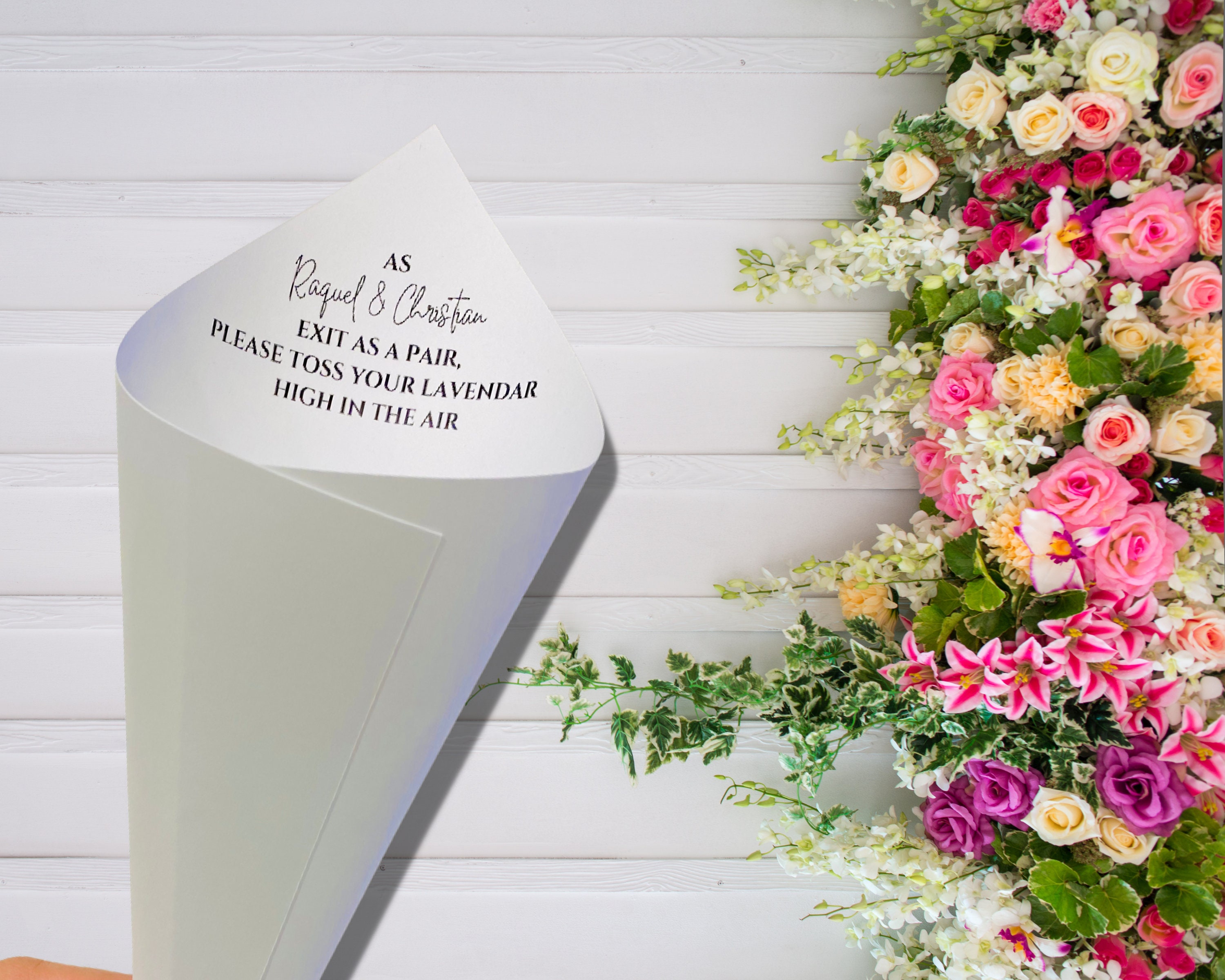 Petal Cones Wedding Cones Confetti Cones Flower Confetti Cones Flower