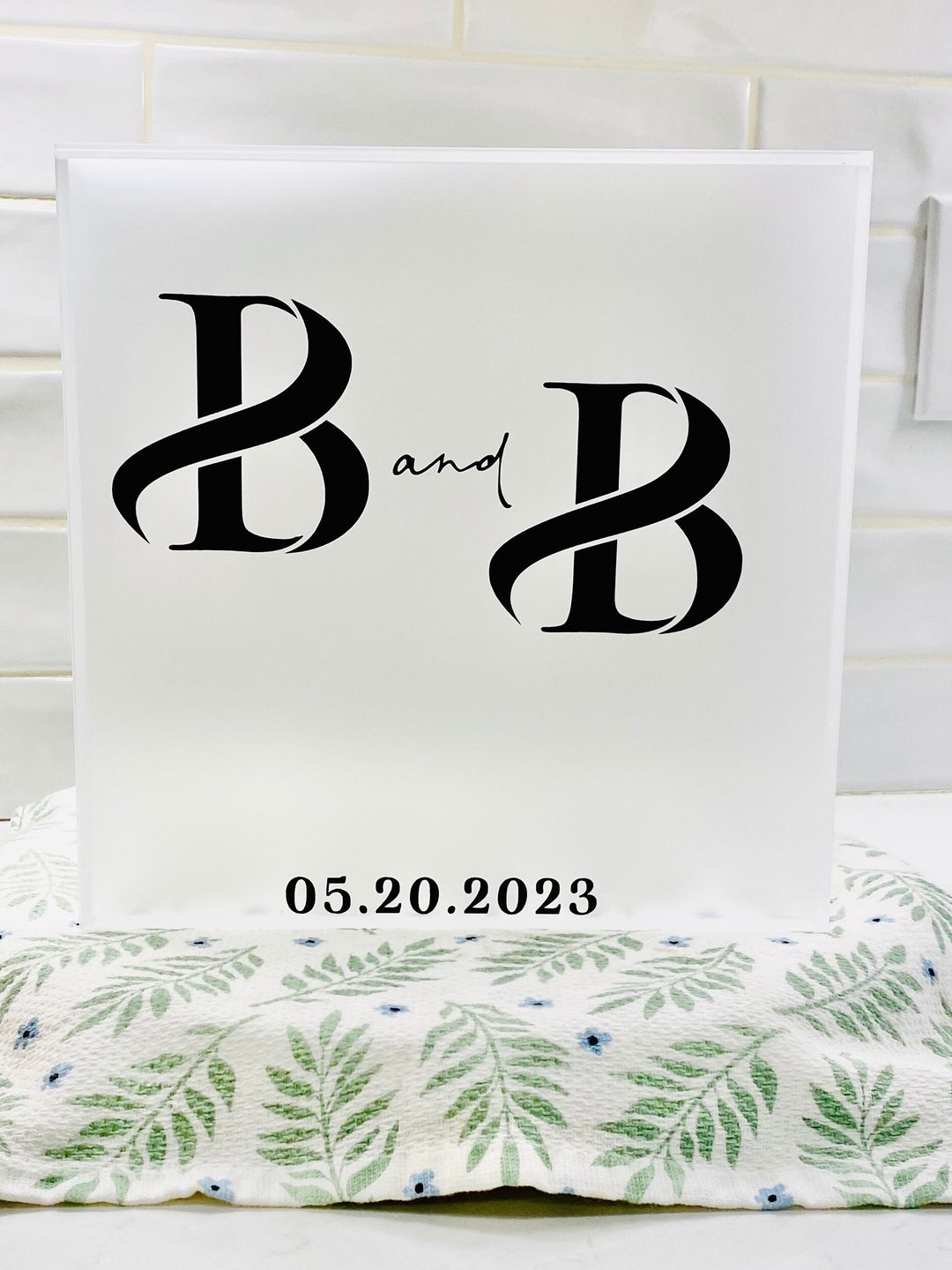 Personalized Wedding Card Box With Slot Frosted Acrylic Box Money Card