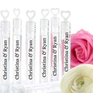 Wedding Bubble Wands • Mini Heart Bubble Wands • Personalized Wedding Favors • Wedding Gifts for Guests • Bubble Wands for Weddings