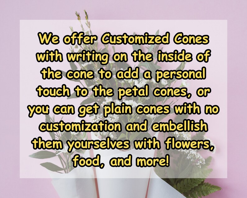 Petals Cone Holder Wedding Petal Cones Confetti Cone Holder Flower Confetti Cones Petal Cups Flower Cones Wedding Decor image 6