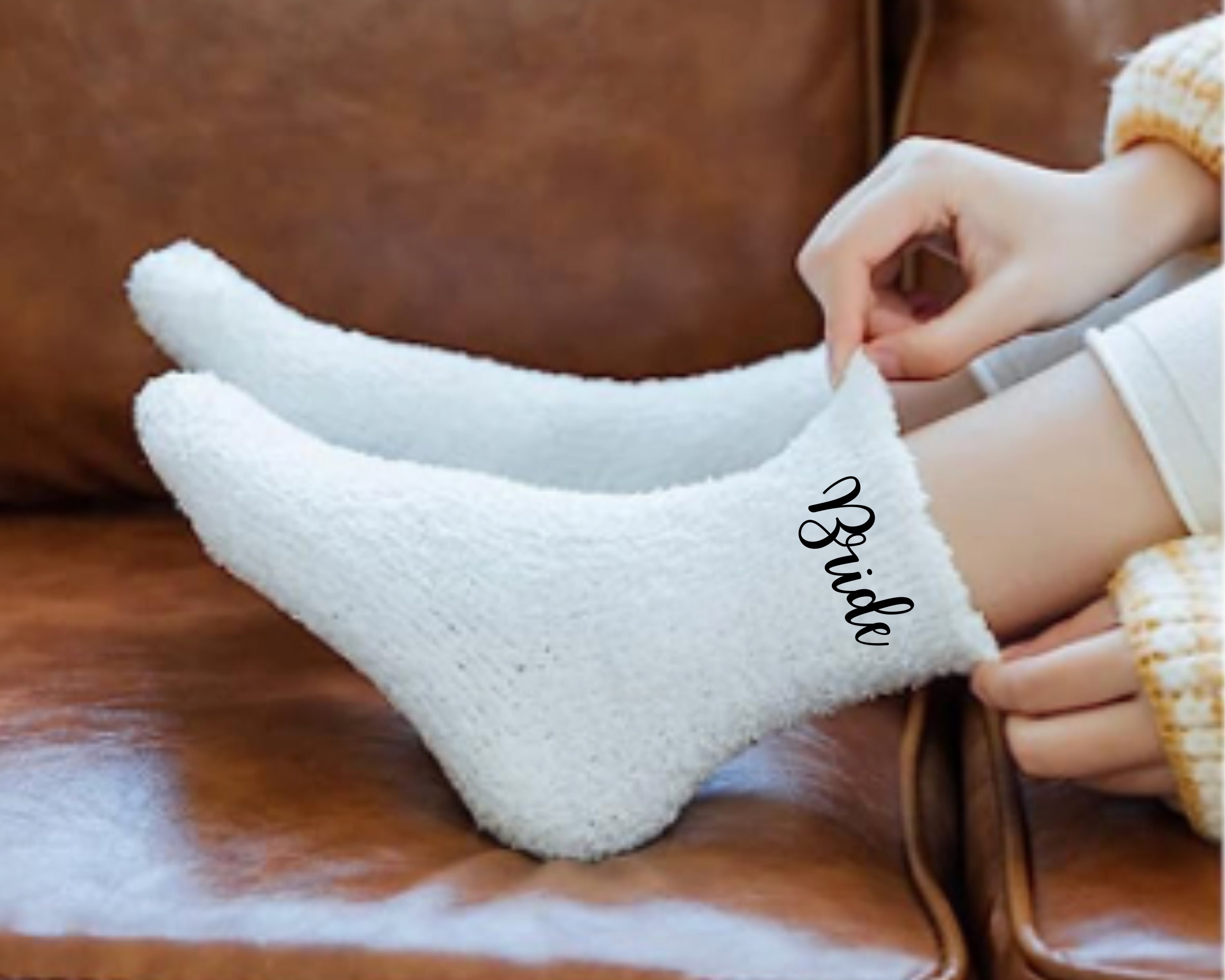 Bridesmaid fuzzy store socks