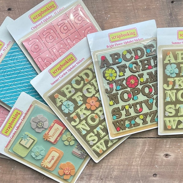 Chipboard Alphabet Etsy