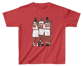 Kid's T-Shirt Rodman, MJ & Scottie