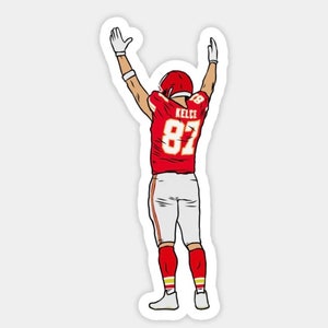 Travis Kelce Embrace the Crowd Glossy Sticker (3”, Water Resistant) Laptop and phone decal