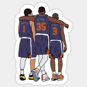 47 Men's Phoenix Suns Kevin Durant #35 Purple T-Shirt, XL
