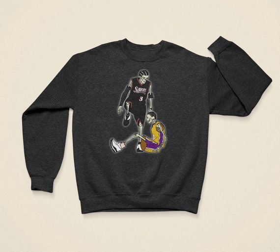 Skeleton Allen Iverson Step Over Crewneck Sweatshirt Etsy Ireland