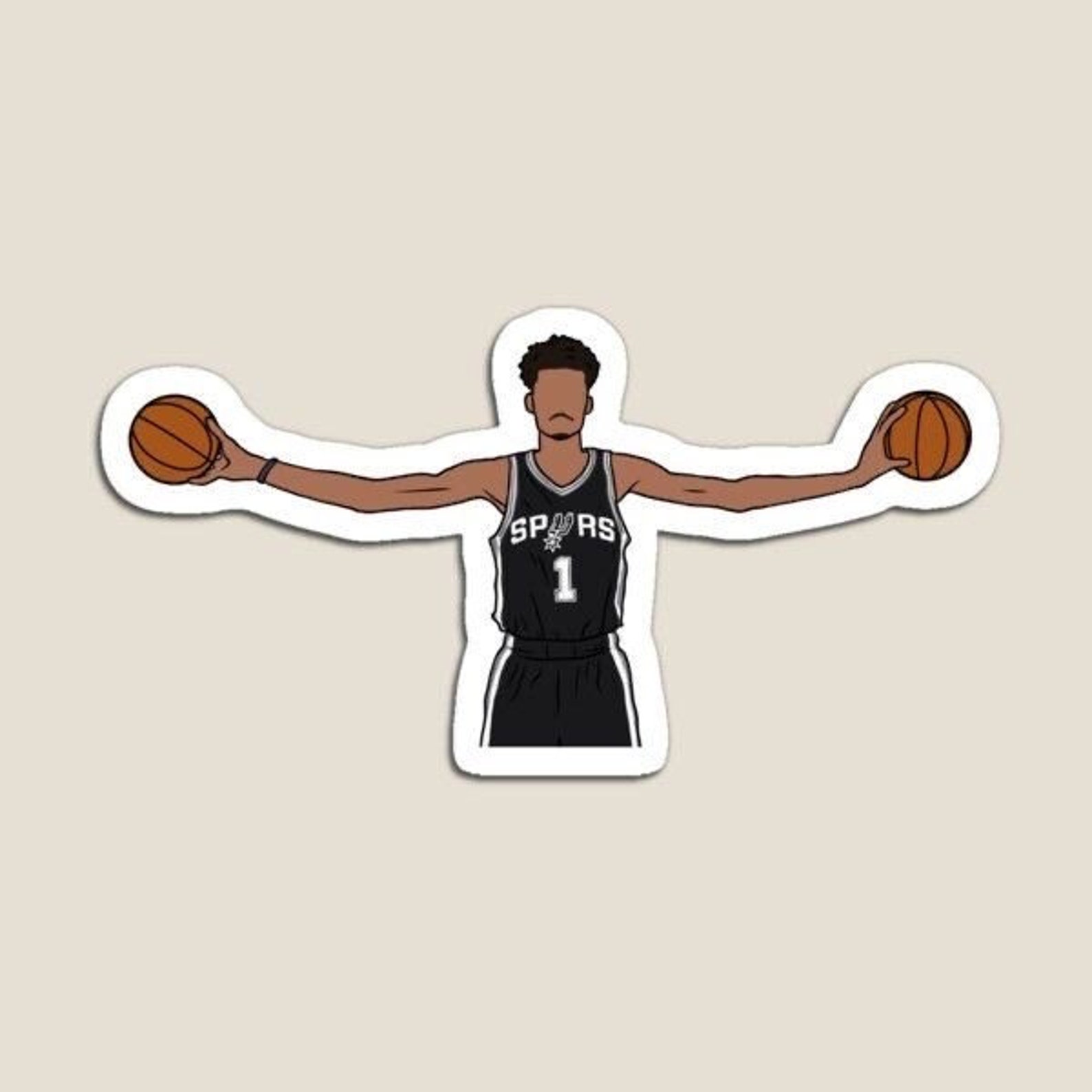Victor Wembanyama Wingspan Glossy Sticker 3 Water - Etsy