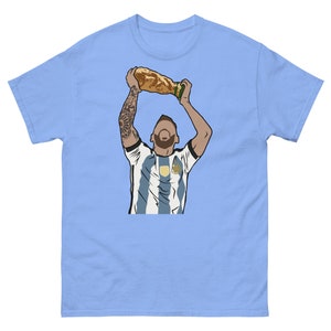 Leo Messi World Cup Celebration T-shirt - Etsy