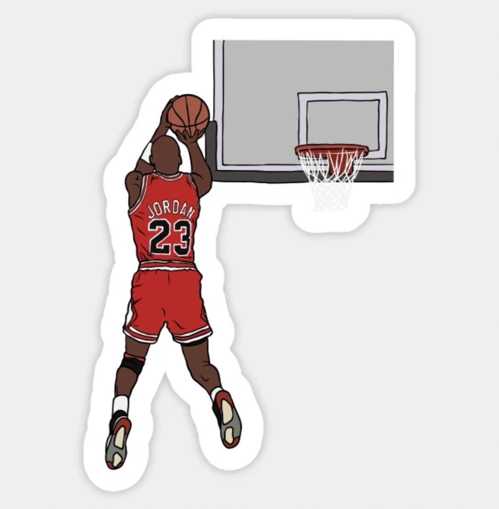 Michael Jordan Buzzer Beater Glossy Sticker 3 Water Etsy