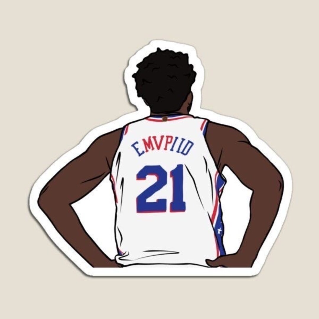 Joel Embiid EMVPIID Glossy Sticker 3, Water Resistant Laptop and Phone Decal Etsy
