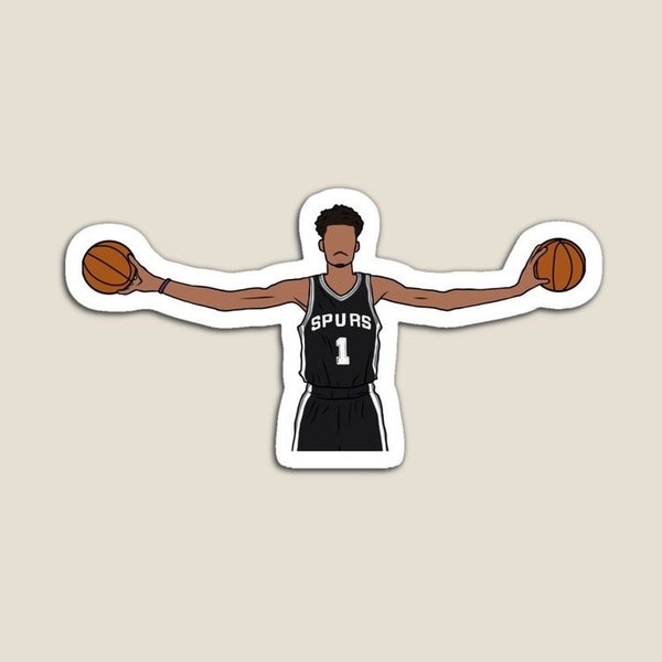 Victor Wembanyama Wingspan Glossy Sticker (3”, Water Resistant) Laptop and phone decal