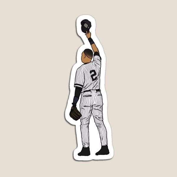 Derek Jeter Tips His Hat Glossy Sticker (3”, Water Resistant) Laptop and phone decal