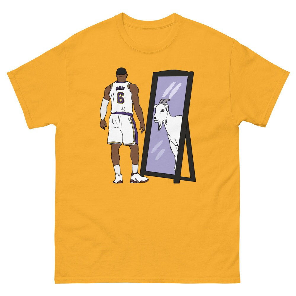 Discover LeBron James Mirror GOAT T-Shirt