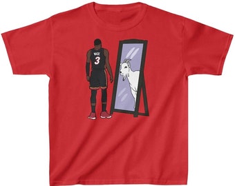 Kid's T-Shirt Dwyane Wade Mirror GOAT YOUTH Sizes