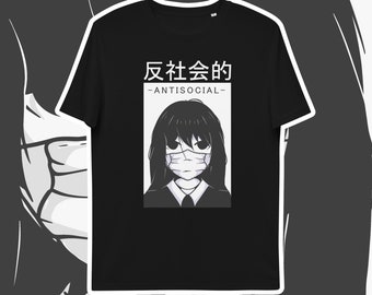 Antisocial Shirt Anime Girl T-Shirt pour Anime Lovers