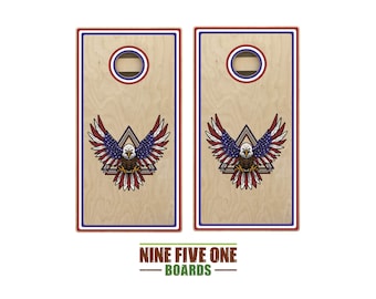 American Eagle Triangles Quality Cornhole Board Set