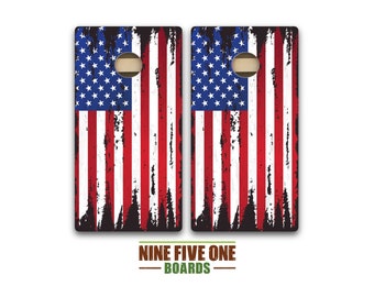 Long Flag Cornhole Board Set