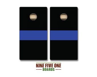 Thin Blue Line Cornhole Board Set