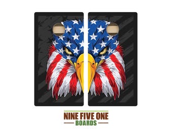 Split Eagle Cornhole Board Set