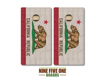 California Flag Cornhole Board Set